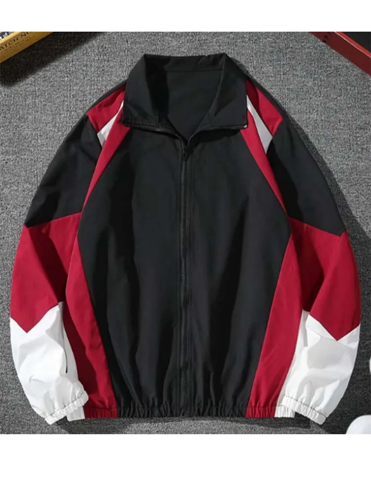 Men’s Color-Blocked Windproof Jacket
