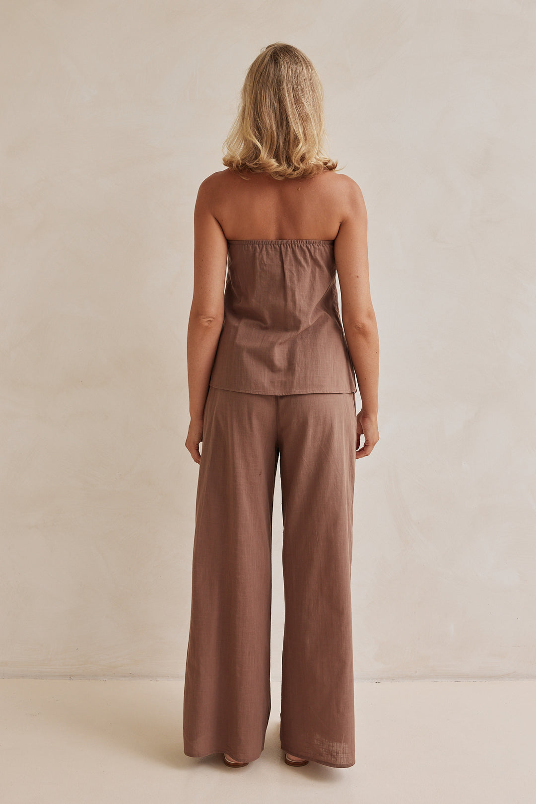 Mocha Linen Co-ord Set