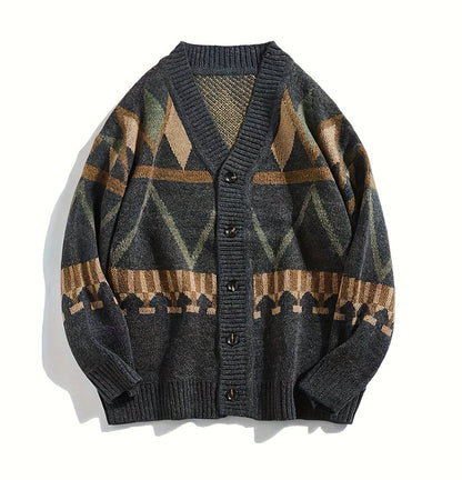 Camden Geometric Knit Cardigan