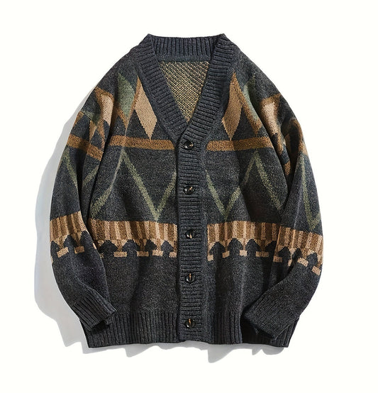 Camden Geometric Knit Cardigan